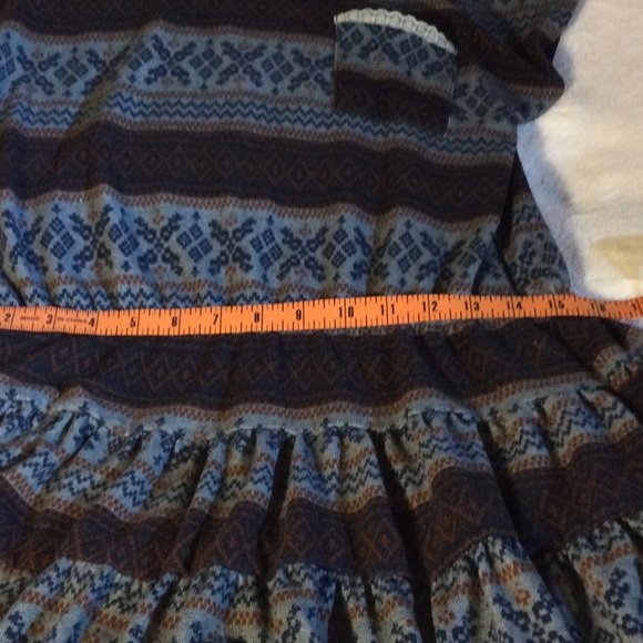 Multicolor micro fleece midi dress - Picture 4 of 9